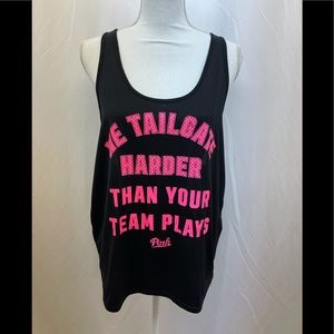 Victorias Secret PINK  Tank Top We Tailgate Harder